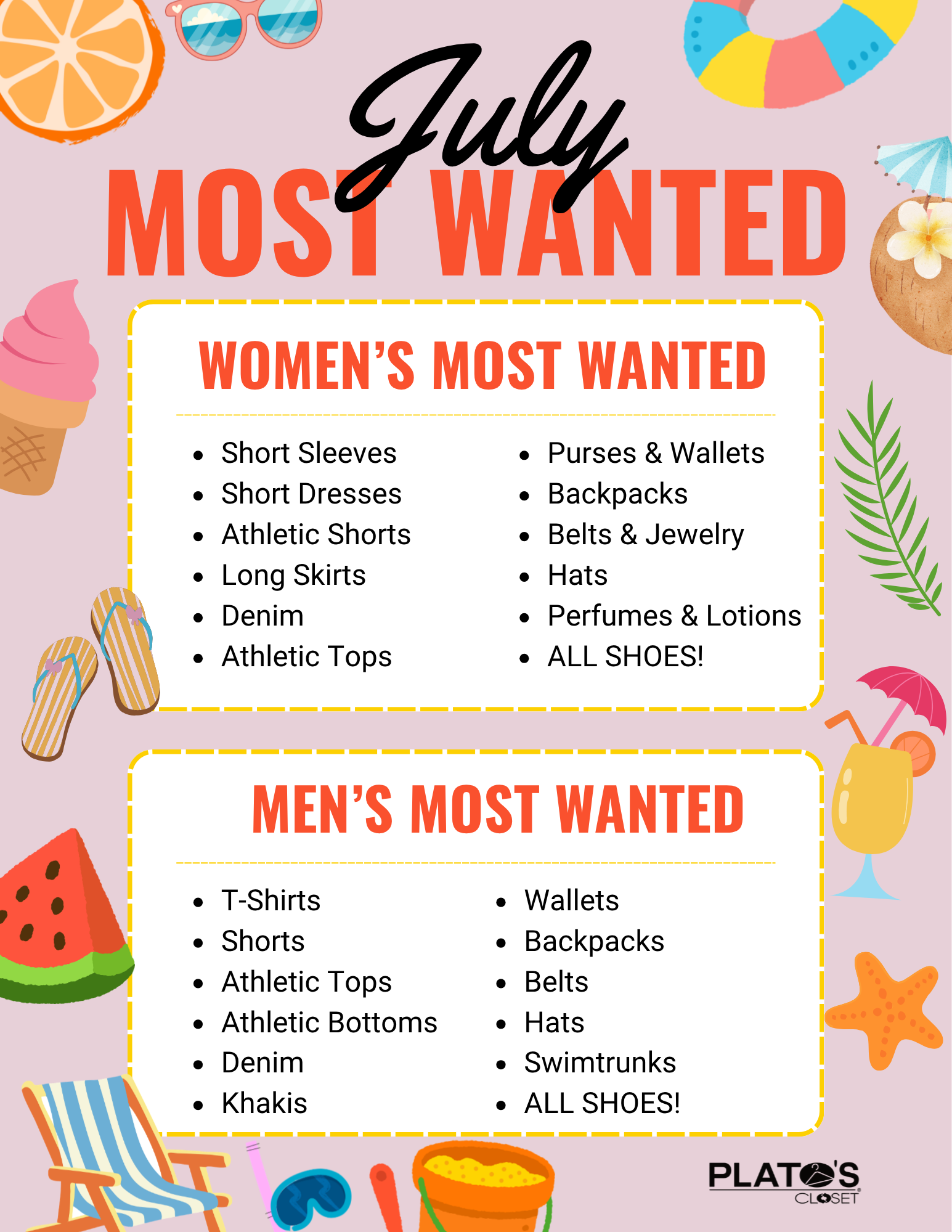 July Most Wanted